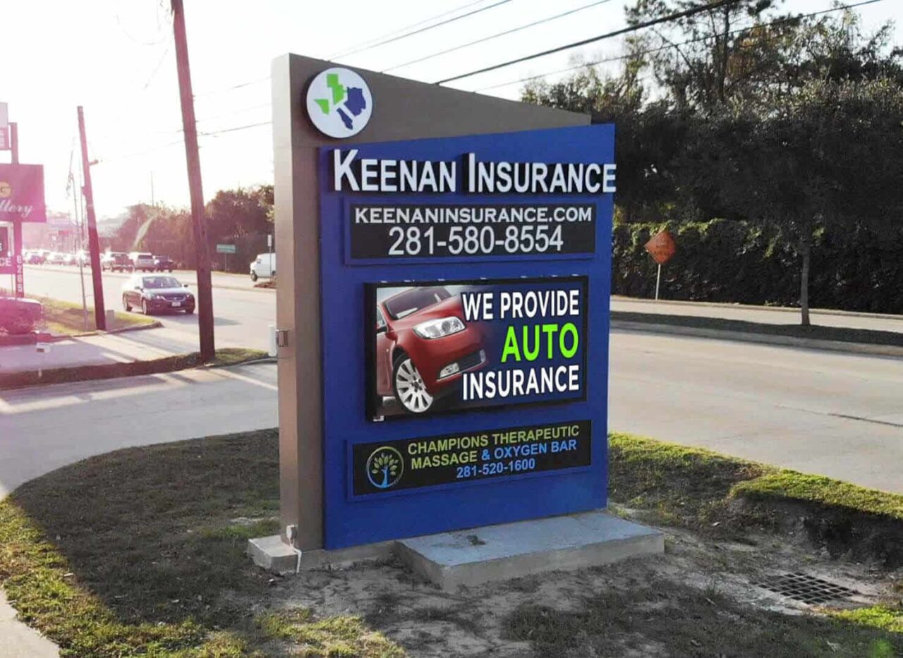 Keenan Insurance • LED Partners Digital Displays Sign Company