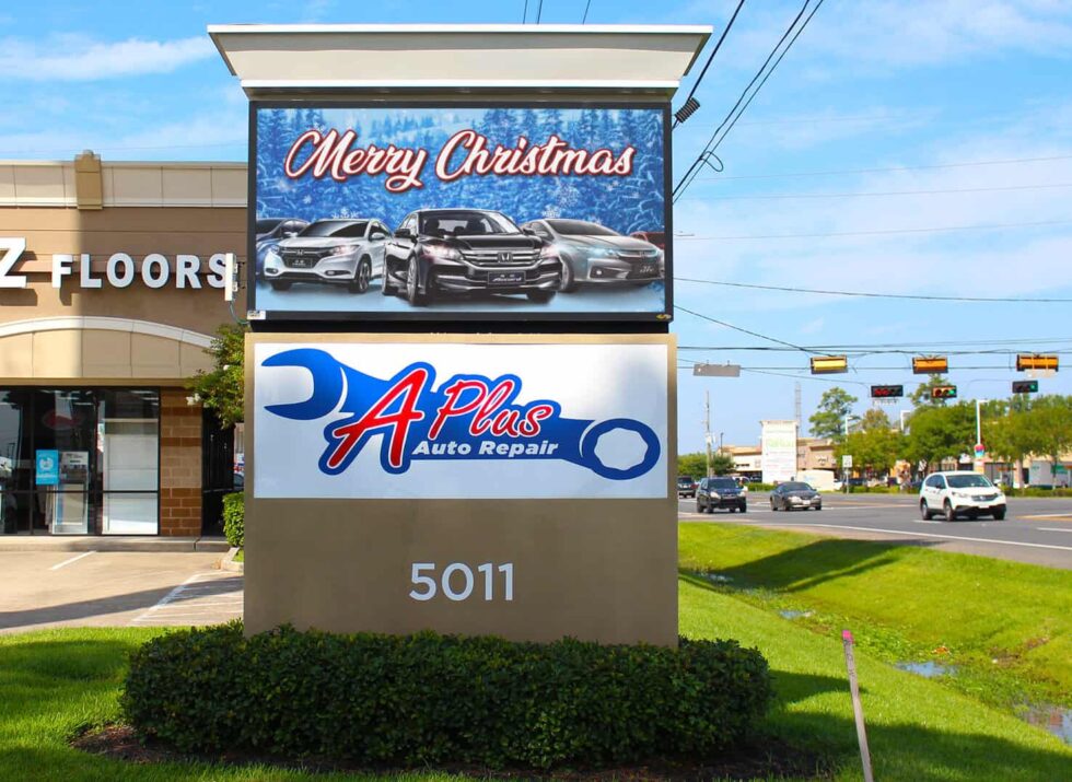 A Plus Auto Repair • LED Partners Digital Displays Sign Company