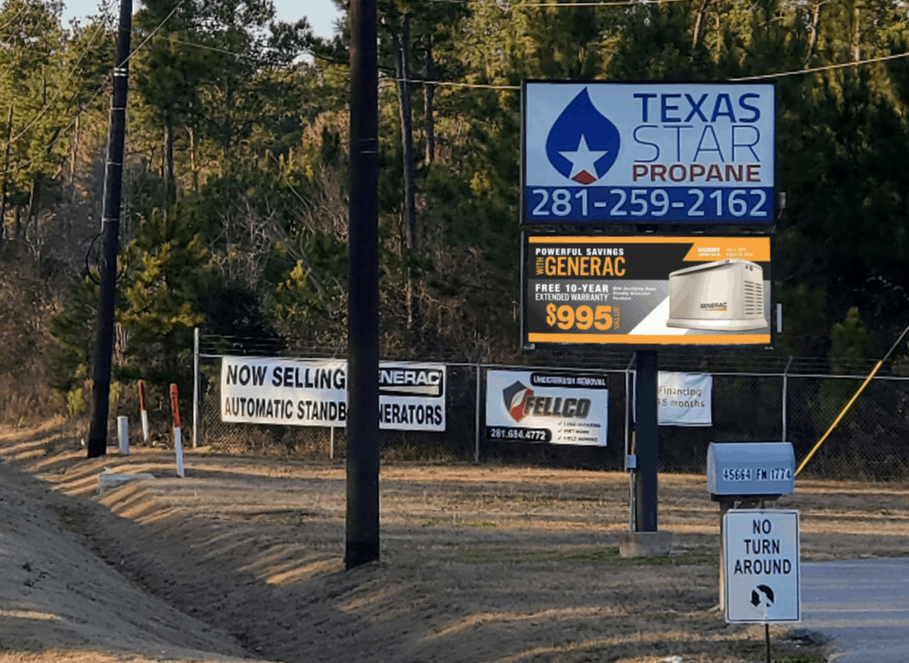 Texas Star Propane • LED Partners Digital Displays Sign Company