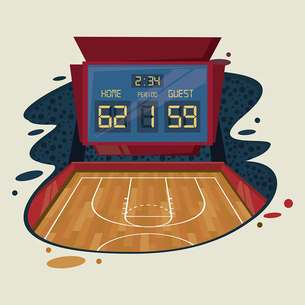 Basketball scoreboard