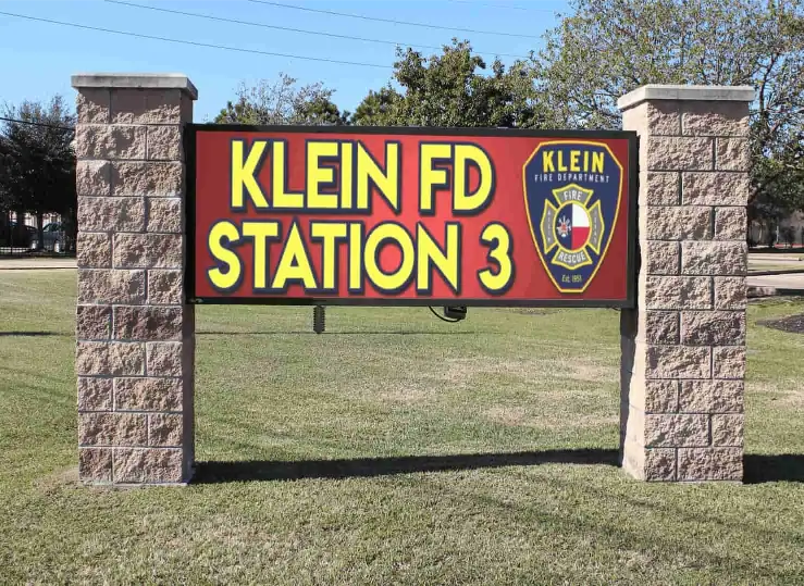 Klein Fire Department Station 3 • LED Partners Digital Displays Sign Company
