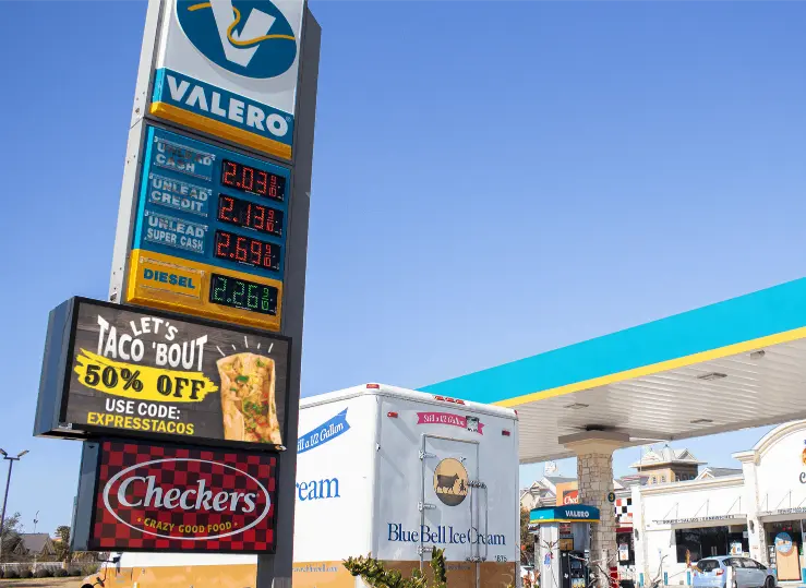 Price Watcher Gas Signs - LED Fuel Price Displays for Gas Stations