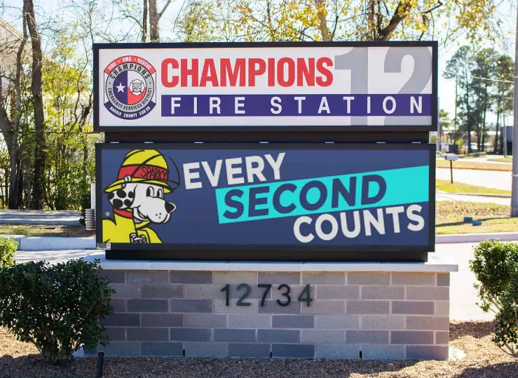 Product Fire Station Sign